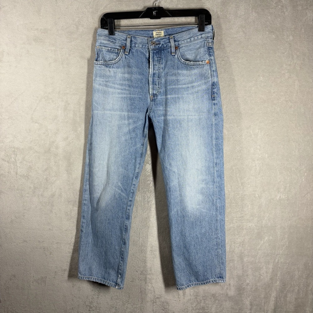 Citizens of Humanity Emery High Rise Relaxed Crop Jeans Size 26 Premium Denim